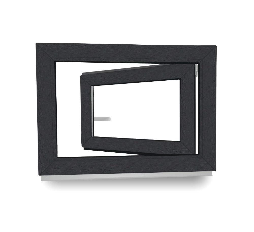 EcoLine Kellerfenster 3-Fach 60 mm BEIDSEITIG anthrazit BxH 900x900 mm DIN  Links - online kaufen bei