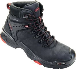 BAAK Sicherheitsstiefel Bailey Gr.42 Schwarz/rot Leder S3 SRC HRO WR ...