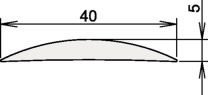 ATHMER Aluschwelle 090 3-111 Länge 965 mm Breite 40 mm Aluminium silber eloxiert