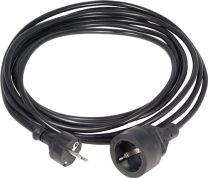 JeCo Schutzkontaktverlängerung 16 A 250 V 10m H05VV-F 3x1,5 mm² schwarz